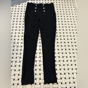 Zara Black Pants with Silver Accents